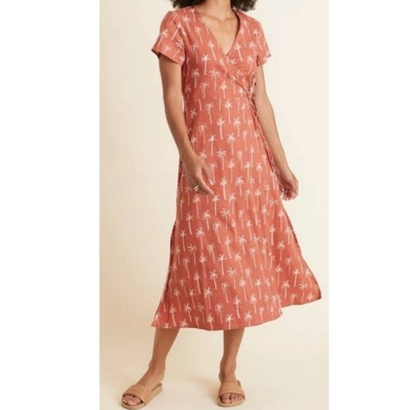 knee length dresses for ladies 1970s Vintage Size Large Layered Pink Wrap Dress main image 1